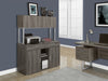 Dark Taupe 48" Storage Credenza with Hutch