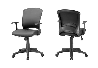 Ergonomic Black Office Chair w/ Curved Back