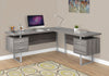 71" Dark Taupe Reversible Corner Desk w/ Drawers