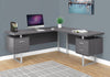 71" Gray Left/Right Facing Corner Desk w/ Drawers