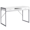 Classic White & Silver Office Desk