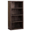 63" Brown Woodgrain L-Shaped Office Desk & Storage Area in One