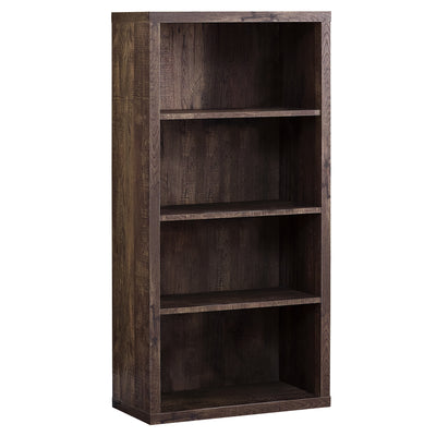 63" Brown Woodgrain L-Shaped Office Desk & Storage Area in One