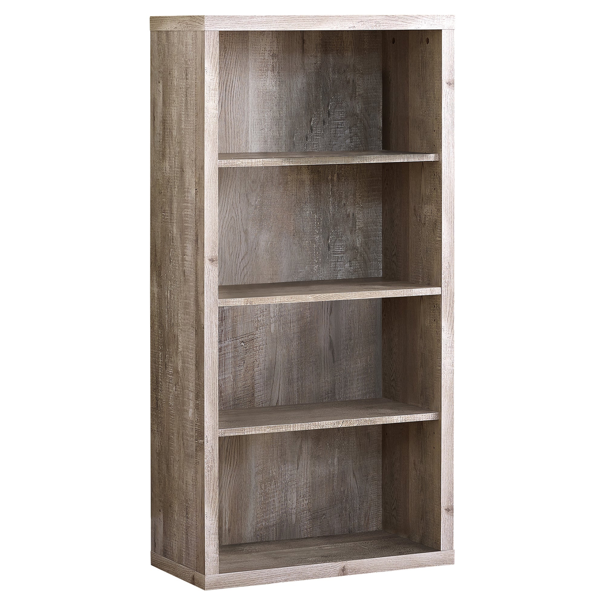 Classic Taupe Woodgrain Office Bookcase