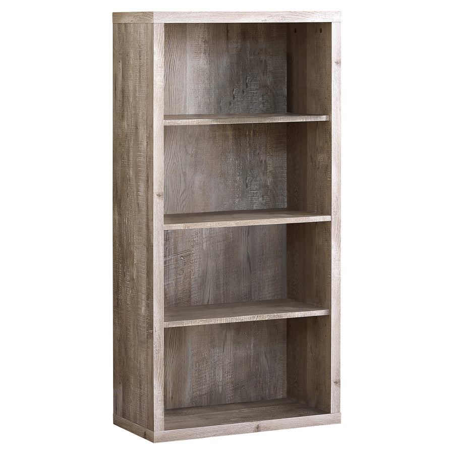 Classic Taupe Woodgrain Office Bookcase