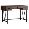 48" Brown Woodgrain Office Desk w/ V Design Base