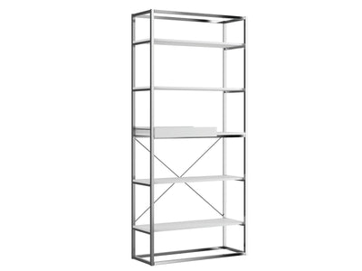 31" W White Bookcase