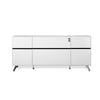 Modern White Lacquer 73" Credenza