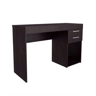 48" Espresso Corner Desk with Built-in File