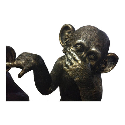 Classic Detailed See No Evil Chimps Statue