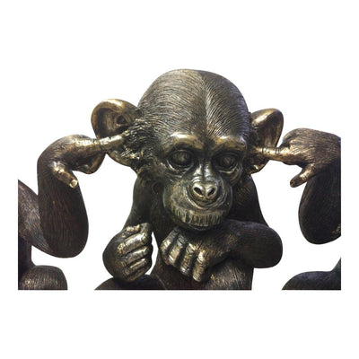 Classic Detailed See No Evil Chimps Statue