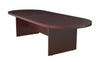 Mahogany 120" Oval Conference Table with Power Data Port