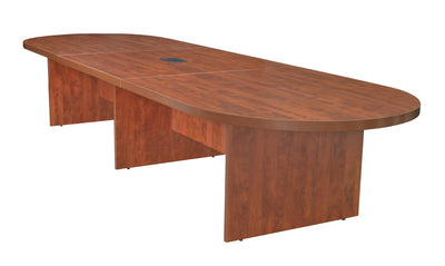 168" Modular Oval Conference Table with Power Data Port in Cherry