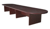 216" (18 Foot) Modular Conference Table with 2 Power Data Grommets- Mahogany