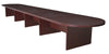 264" (22 Foot) Modular Conference Table with 3 Power Data Ports in Mahogany