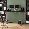 72" Dual Monitor Adjustable Desk in Deep Gray