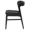 Modern Wood and Onyx Fabric Office Chair