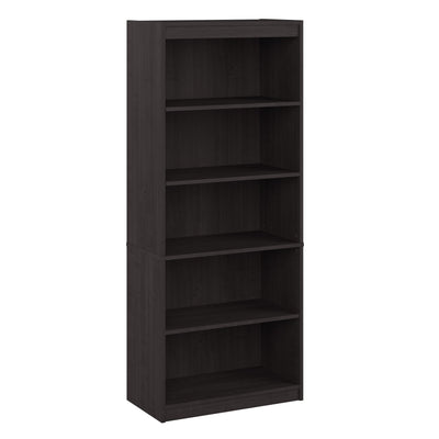 30" 5 Shelf Bookcase in Charcoal Maple