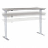 72" Platinum Gray Adjustable Standing Desk