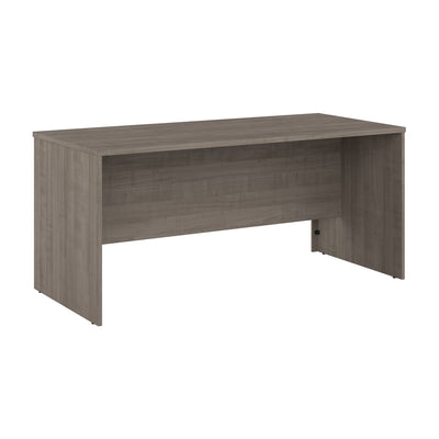 65" Executive Desk with Cord Management Grommets in Silver Maple
