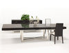 Modern 84 - 123" High Gloss Gray Oak Conference Table with Optional Credenza