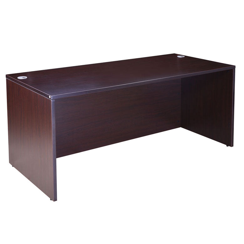 66" Sturdy Mocha Office Desk