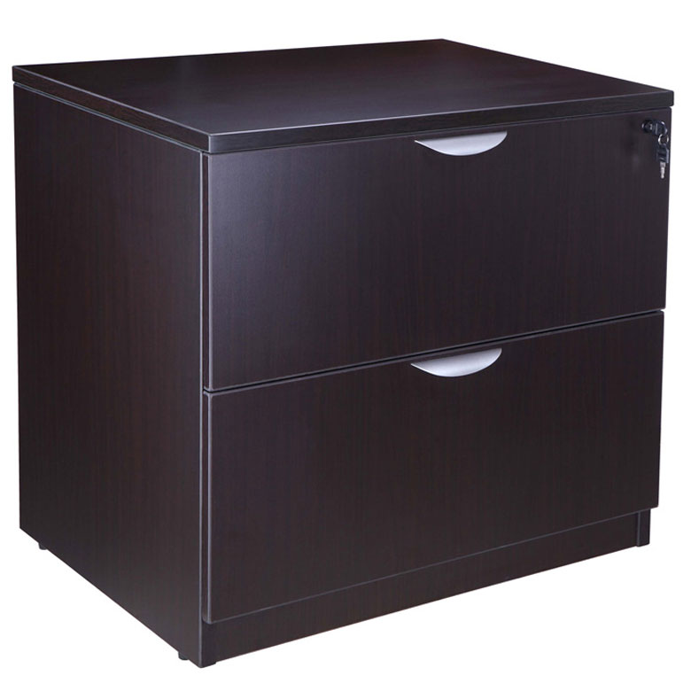 Sturdy Lateral Mocha Filing Cabinet