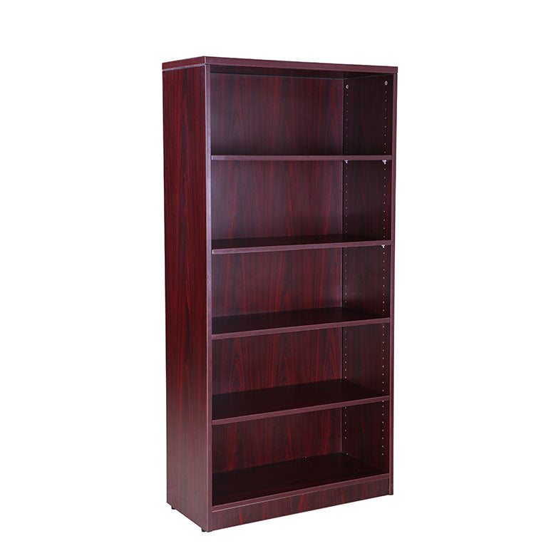 Gorgeous Five-Shelf Mahogany Bookcase
