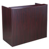 Bold Mahogany Reception Desk