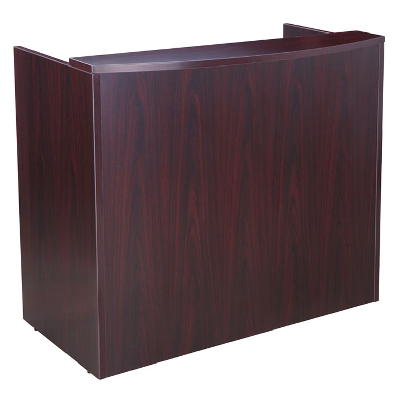 Bold Mahogany Reception Desk