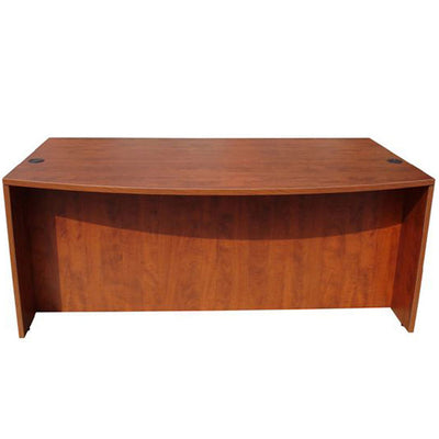 71" Gorgeous Cherry Bow Front Desk