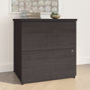 28" 2-Drawer Locking File Cabinet in Charcoal Maple