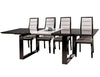 Modern Black Lacquer Conference Table with Gray Lacquer Extension (80" W to 100" W)