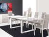 Modern White Lacquer Conference Table with Gray Lacquer Extension (80" W to 100" W)