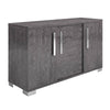 Classic Gray Birch High Gloss Storage Credenza