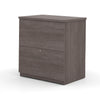 Bark Gray Premium Modern U-shaped Desk with Hutch