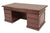 Prestige Executive Double Pedestal Veneer Desk in Mahogany