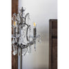 Chandelier-Style Iron Tabletop Office Lighting w/ Glass Prisms