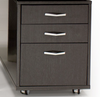 High-Gloss Gray Oak Lacquer Mobile File Cabinet