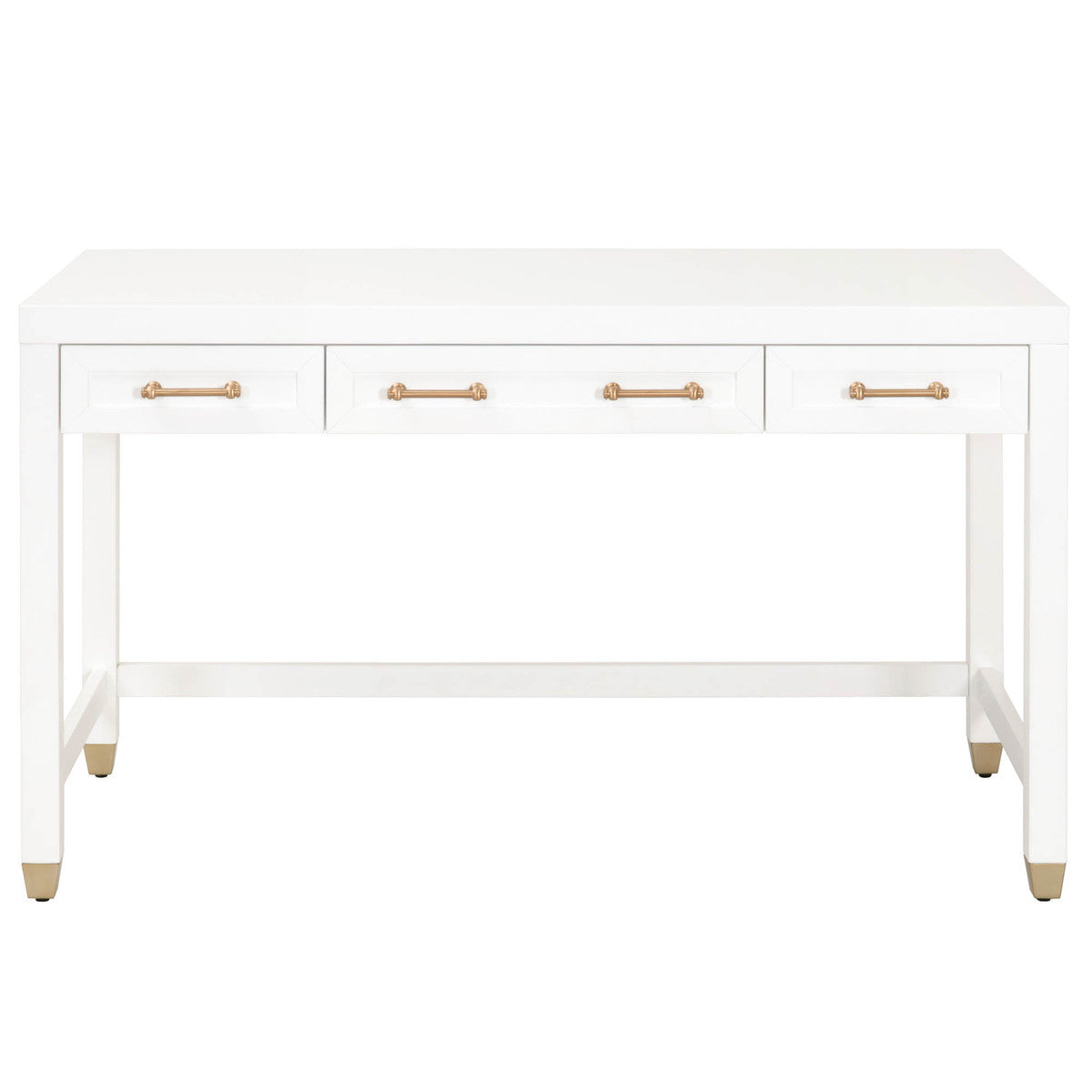 White and brass desk discount