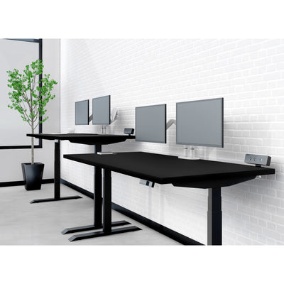 60" Black Adjustable Height Desk with Electric Motor