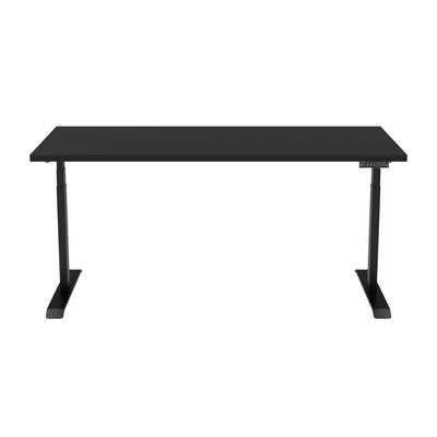 48" Black Adjustable Height Desk with Broad Base