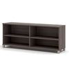 72" Modern Bark Gray Credenza with Copious Storage