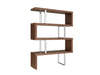 Eye-Catching Walnut & Stainless Steel Bookcase Made To Last