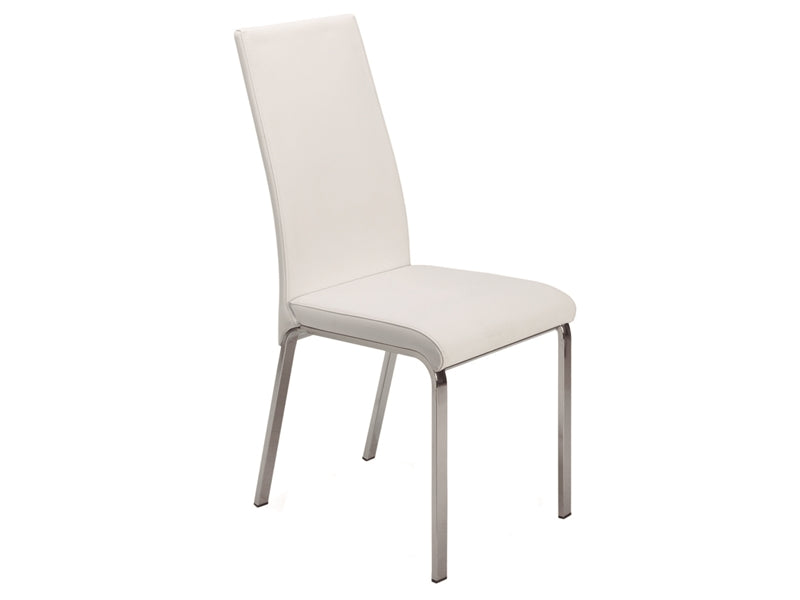 Modern White Eco-Leather Guest or Conference Chair (Set of 2)