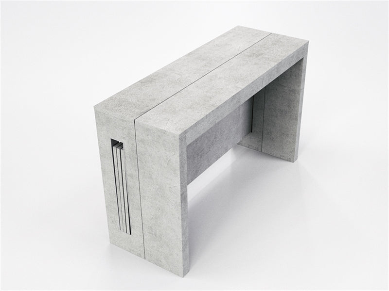 Convenient 14 - 42" Extension Office Desk w/ White Woodgrain