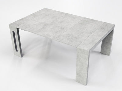 Modern Extendable Gray 17.5" - 73" Office Desk or Meeting Table