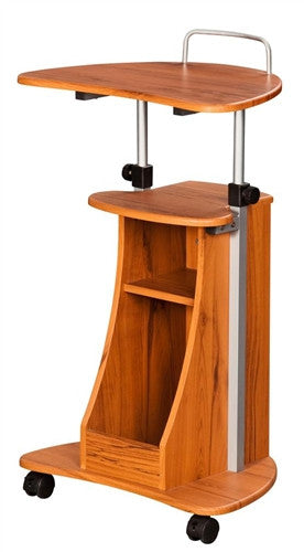 Vertico Mobile Laptop Workstation in Woodgrain or Graphite