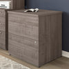 28" Lateral File with 2 Drawers in Gray Maple
