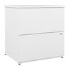 28" Lateral File with 2 Drawers in Sleek White